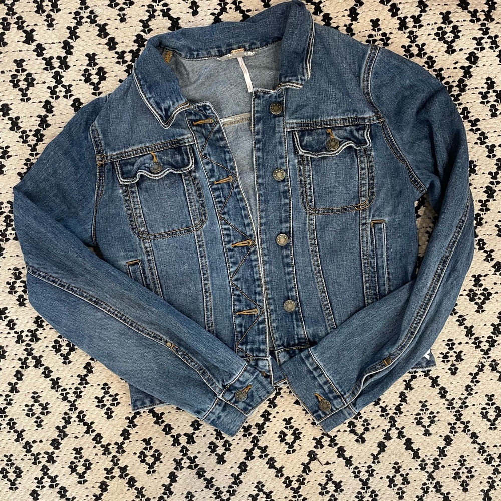 Free People Denim Jean Jacket